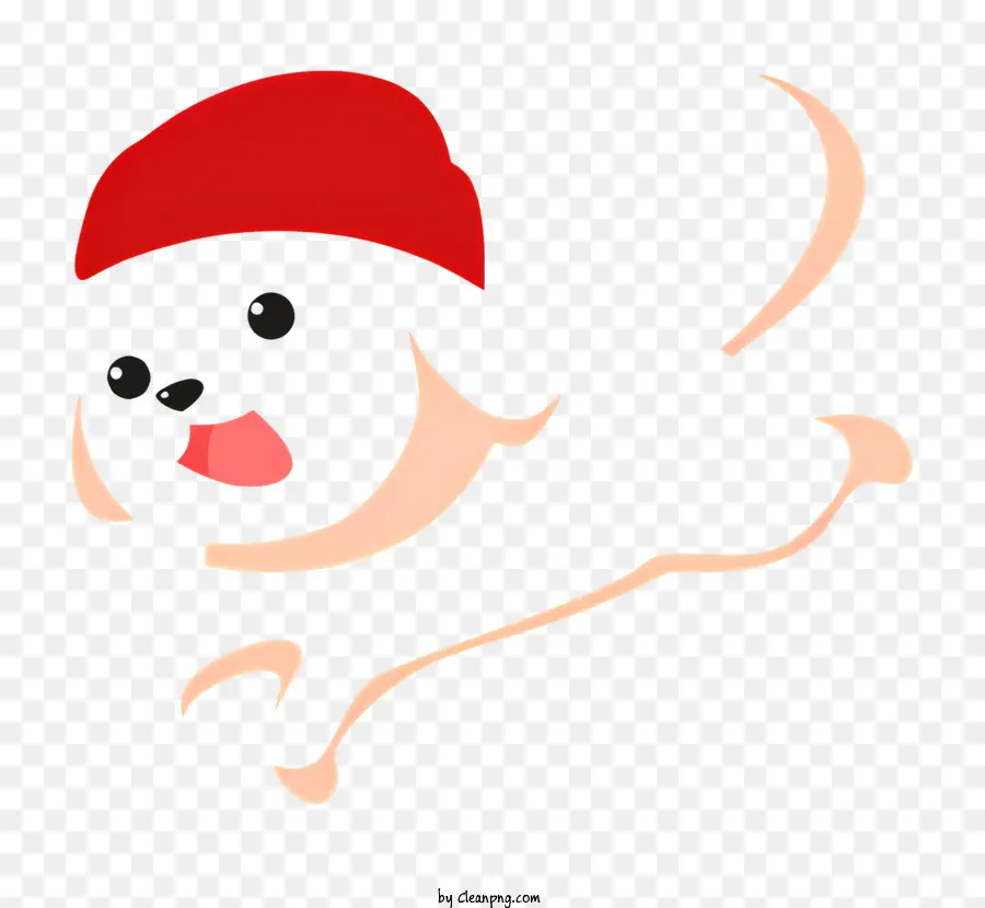 Cão Dos Desenhos Animados，A Red Hat PNG