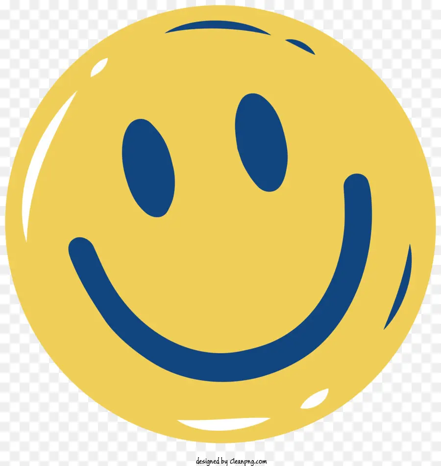 Smiley Face，Olhos Azuis PNG