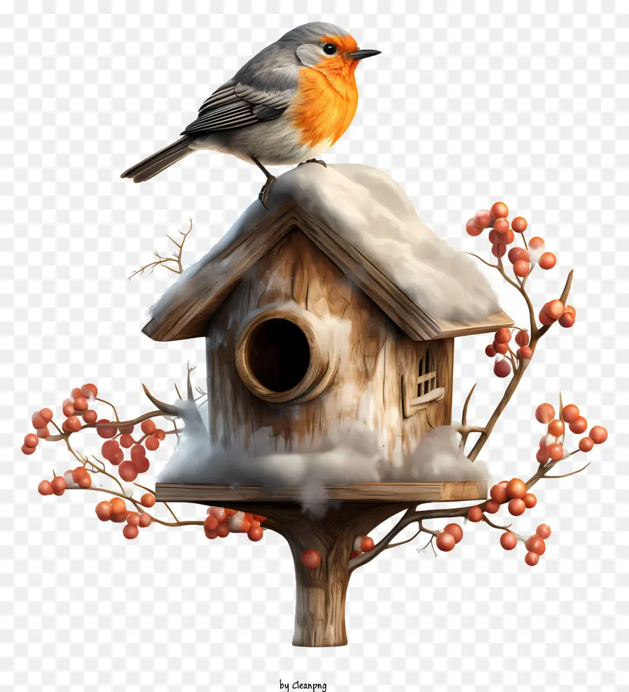 Birdhouse，Frutos Vermelhos PNG