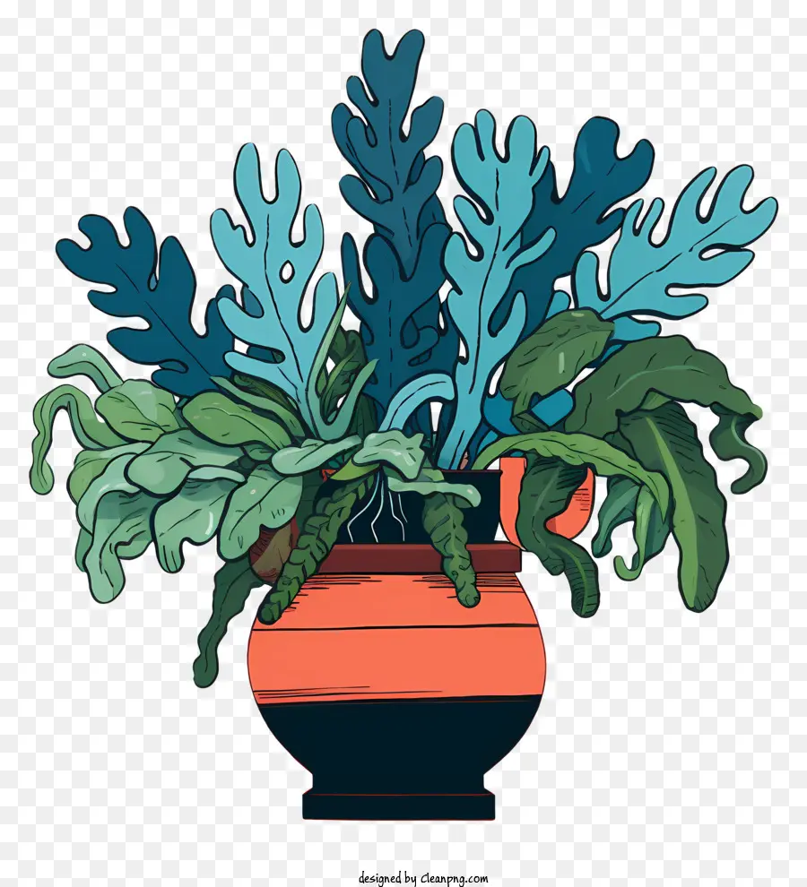 Vaso，Plantas Coloridas PNG