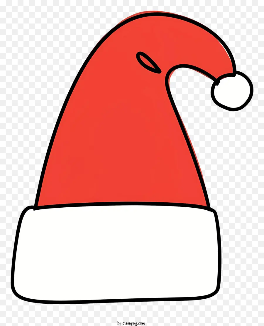 Chapéu De Papai Noel，Chapéu De Papai Noel Vermelho E Branco PNG