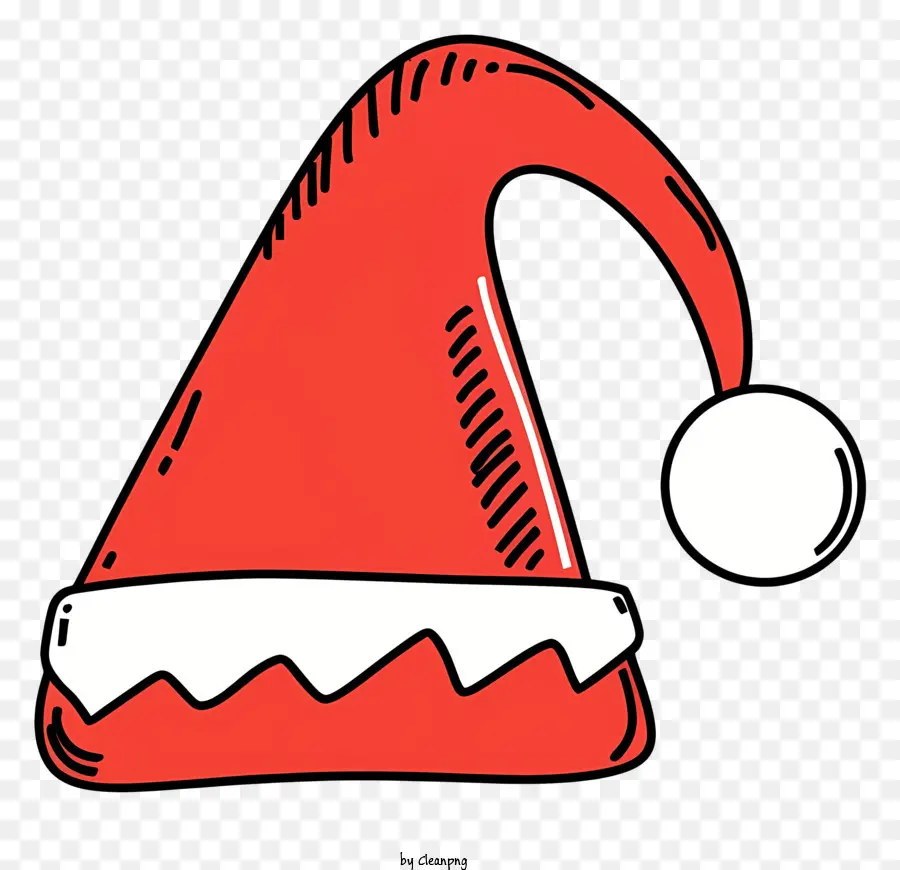 Papai Noel Hat，Vermelho Chapéu De Natal PNG