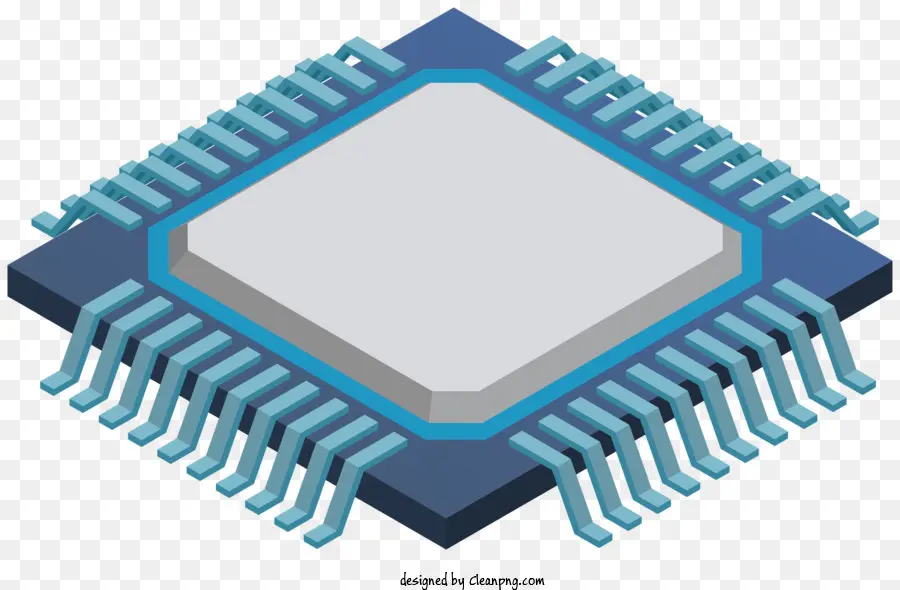 Chip De Microcontrolador，Chip Quadrado PNG