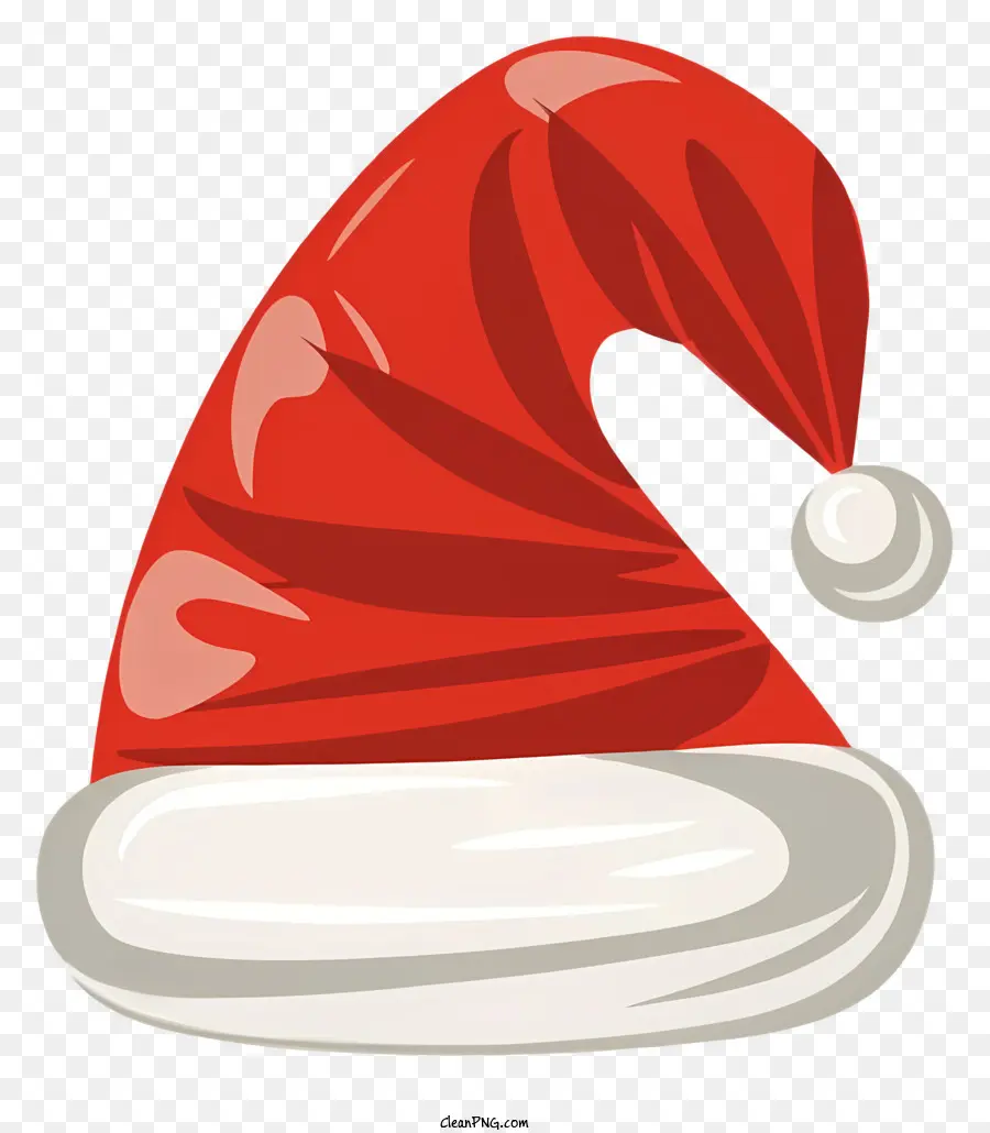 Chapéu De Papai Noel，Chapéu Vermelho E Branco Do Papai Noel PNG