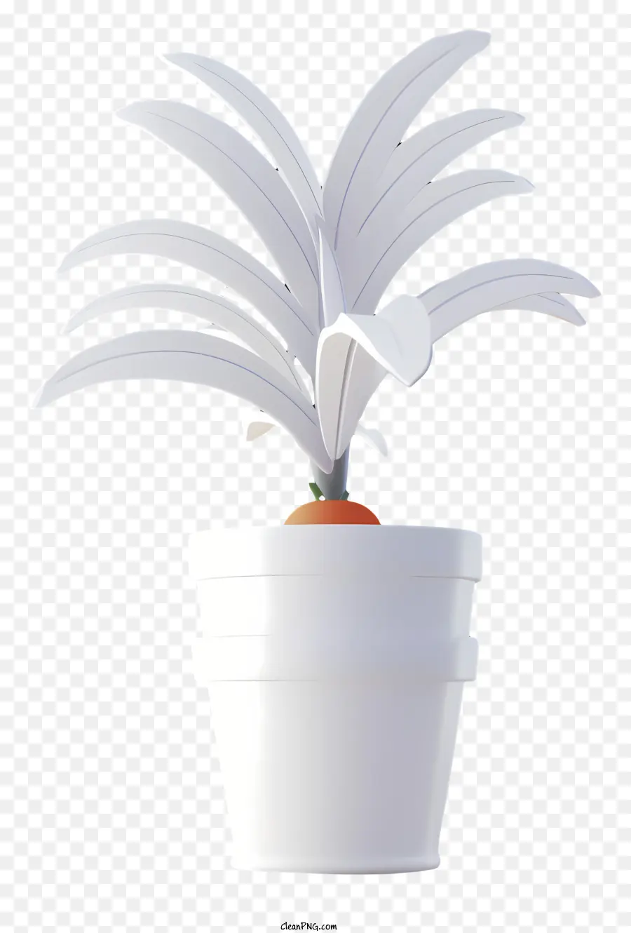 Plantador Branco，Um Vaso De Planta PNG