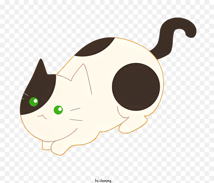 Gato Dos Desenhos Animados，Gato Preto E Branco PNG
