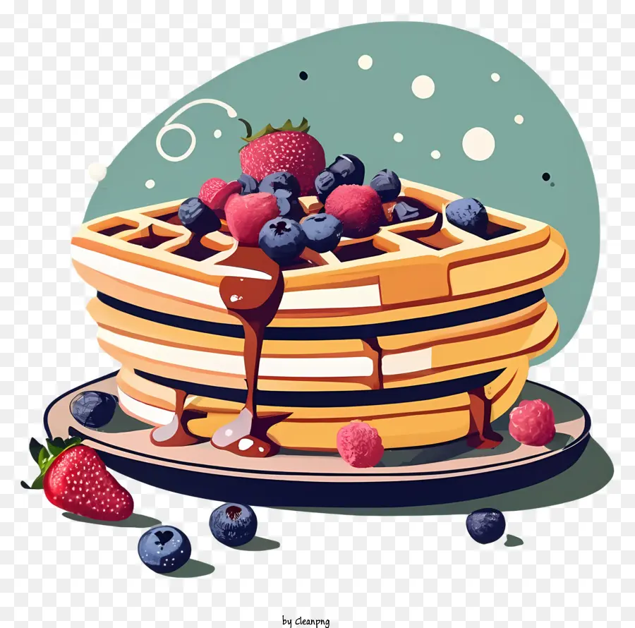 Waffles，Panquecas PNG