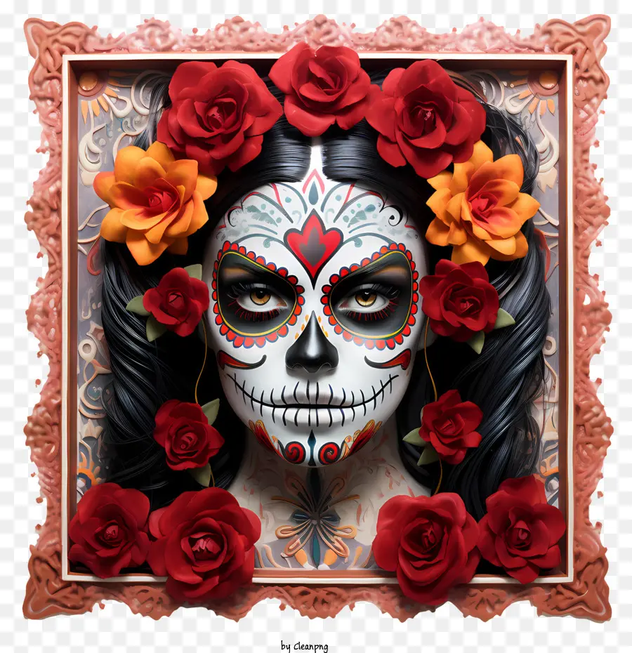 Dia De Muertos，Caveira De Açúcar PNG