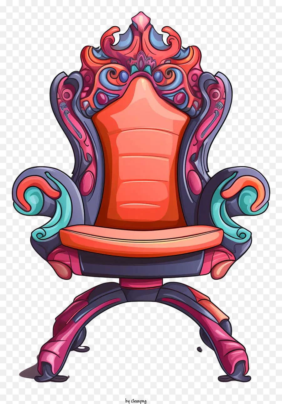 Cadeira Colorida，Cadeira Ornamentada PNG