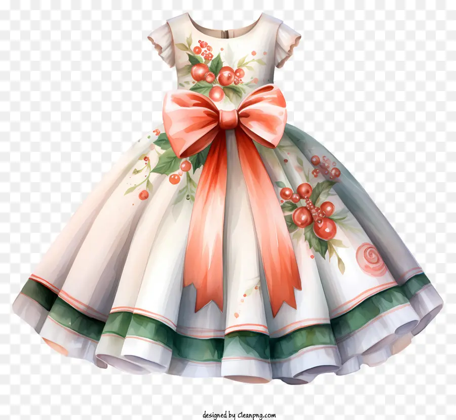 Vestido，Padrão De Flor Rosa E Branco PNG