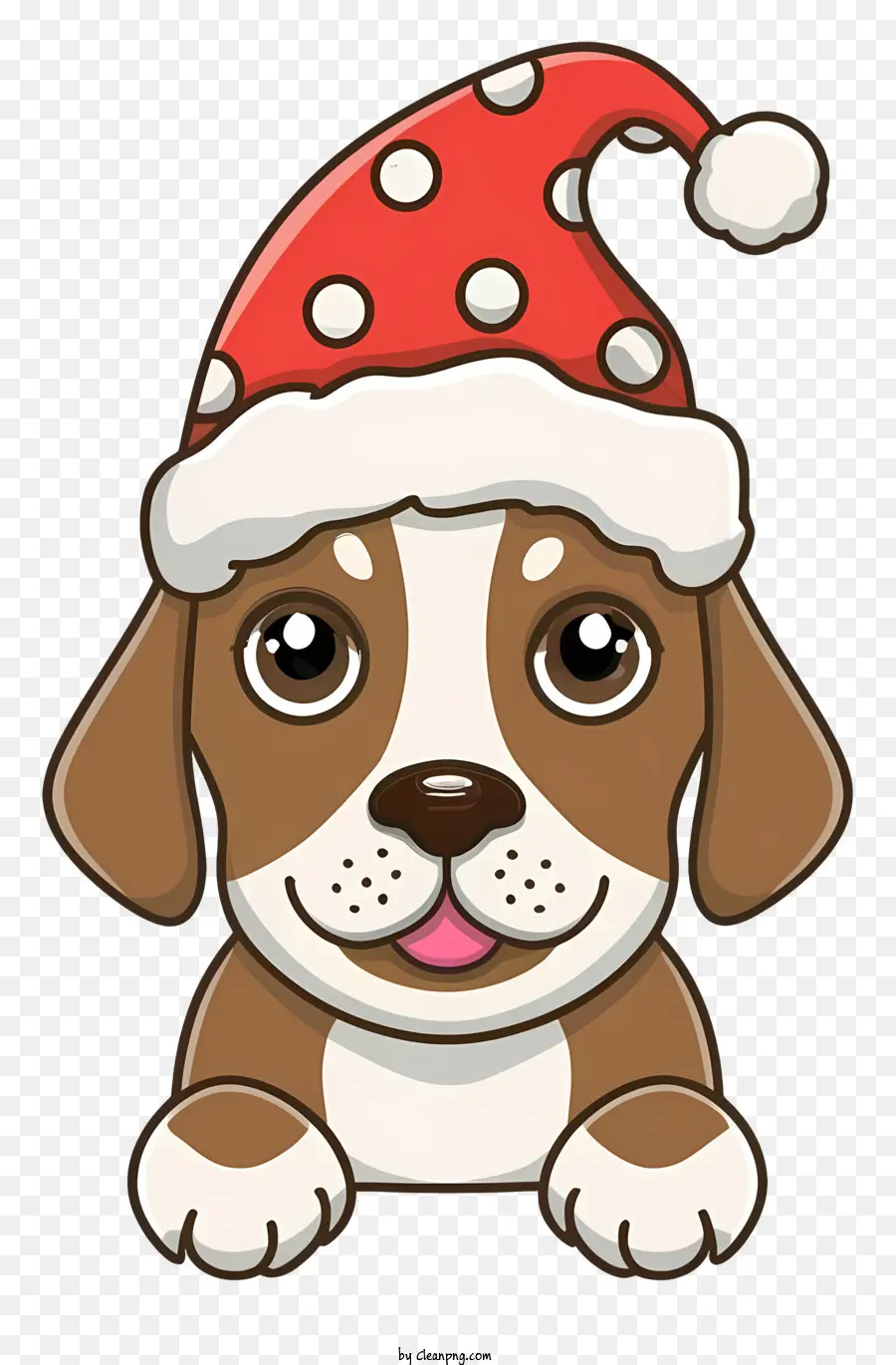 Cão Bonito，Papai Noel Hat PNG