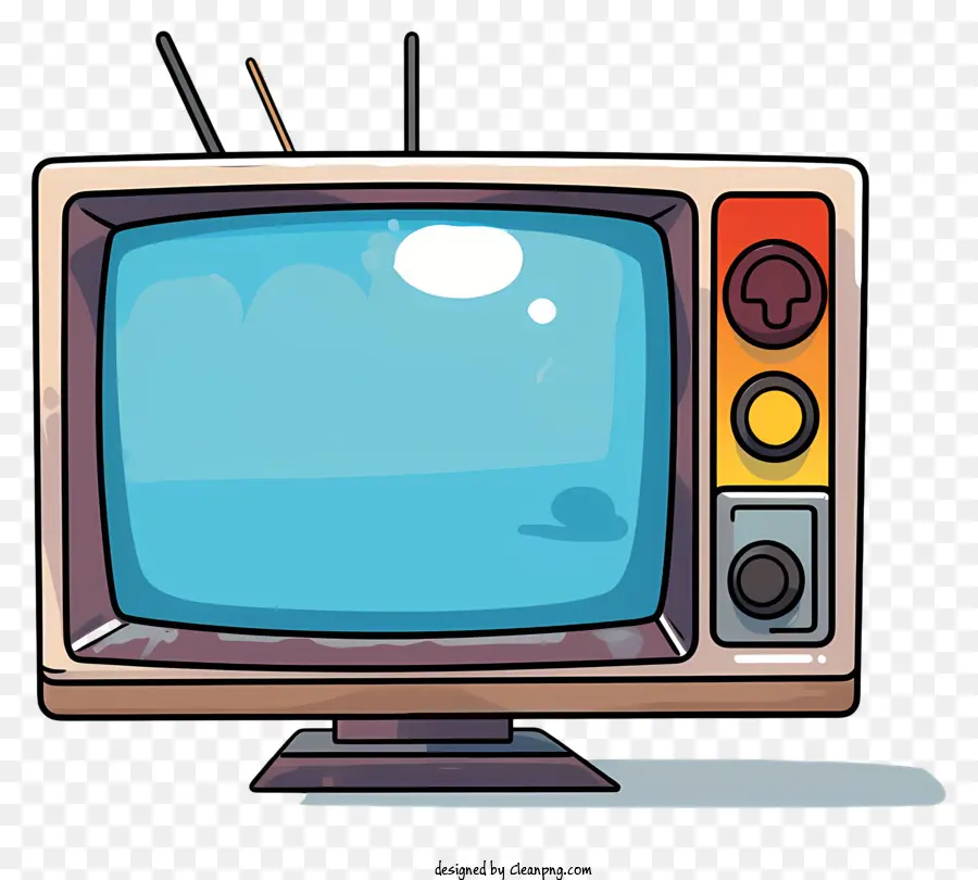 Tv Cartoon，Televisão Antiquada PNG