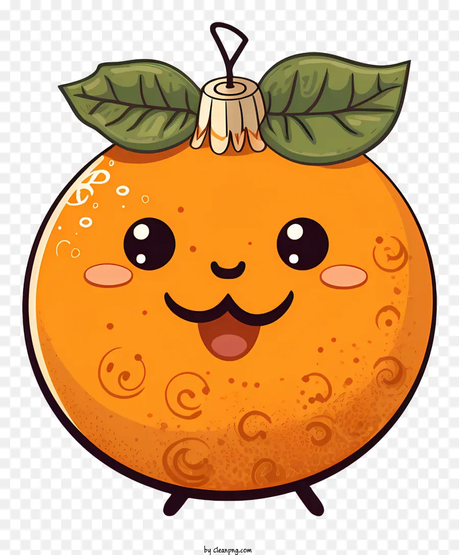 Laranja Sorridente，Desenho Animado Laranja PNG