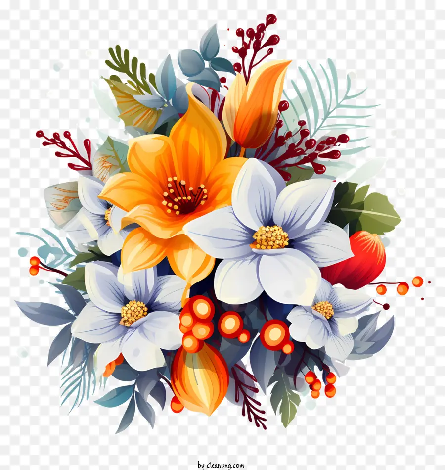 Digital Art，Bouquet Of Flowers PNG