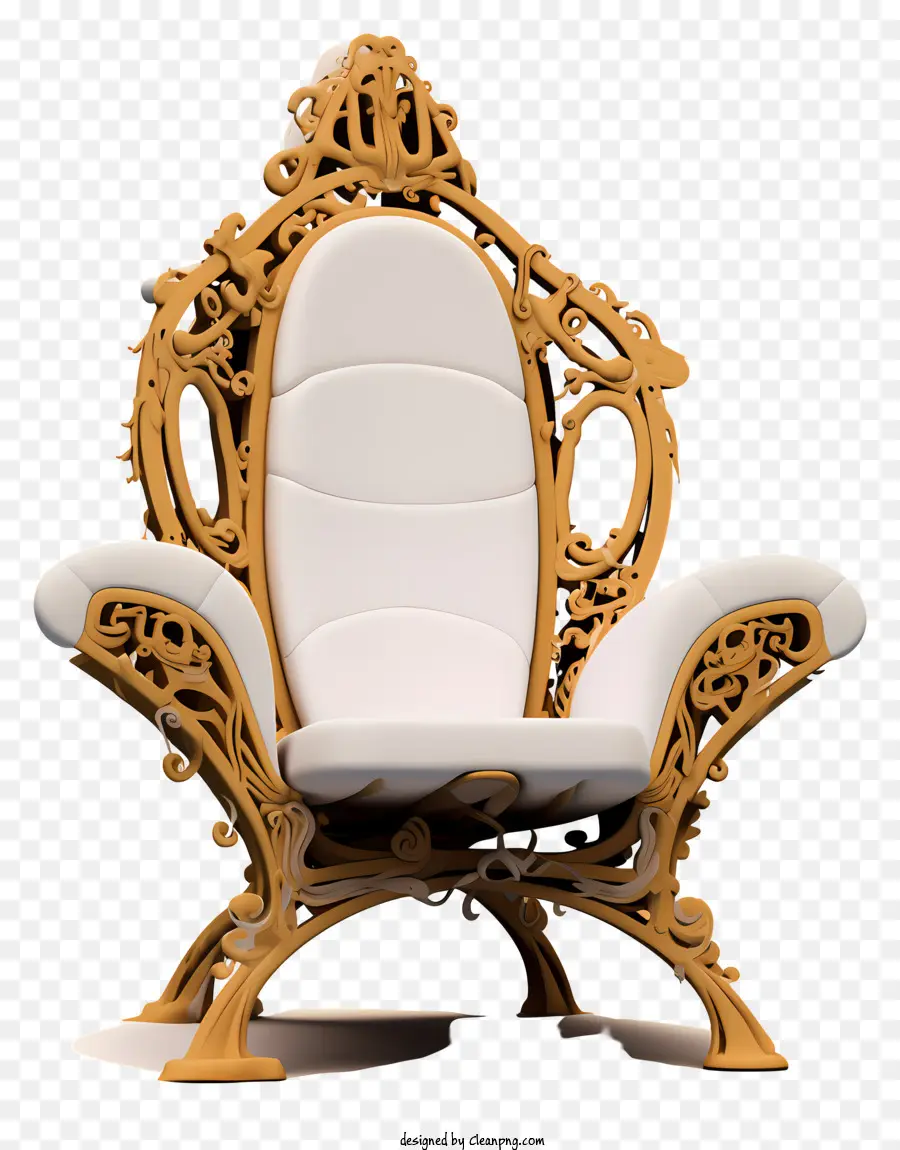 Antiga Cadeira，Cadeira De Madeira Ornamentada PNG