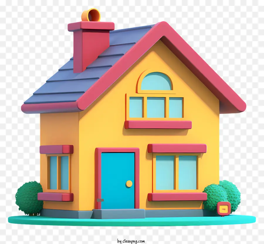 Pequena Casa，Casa Azul PNG