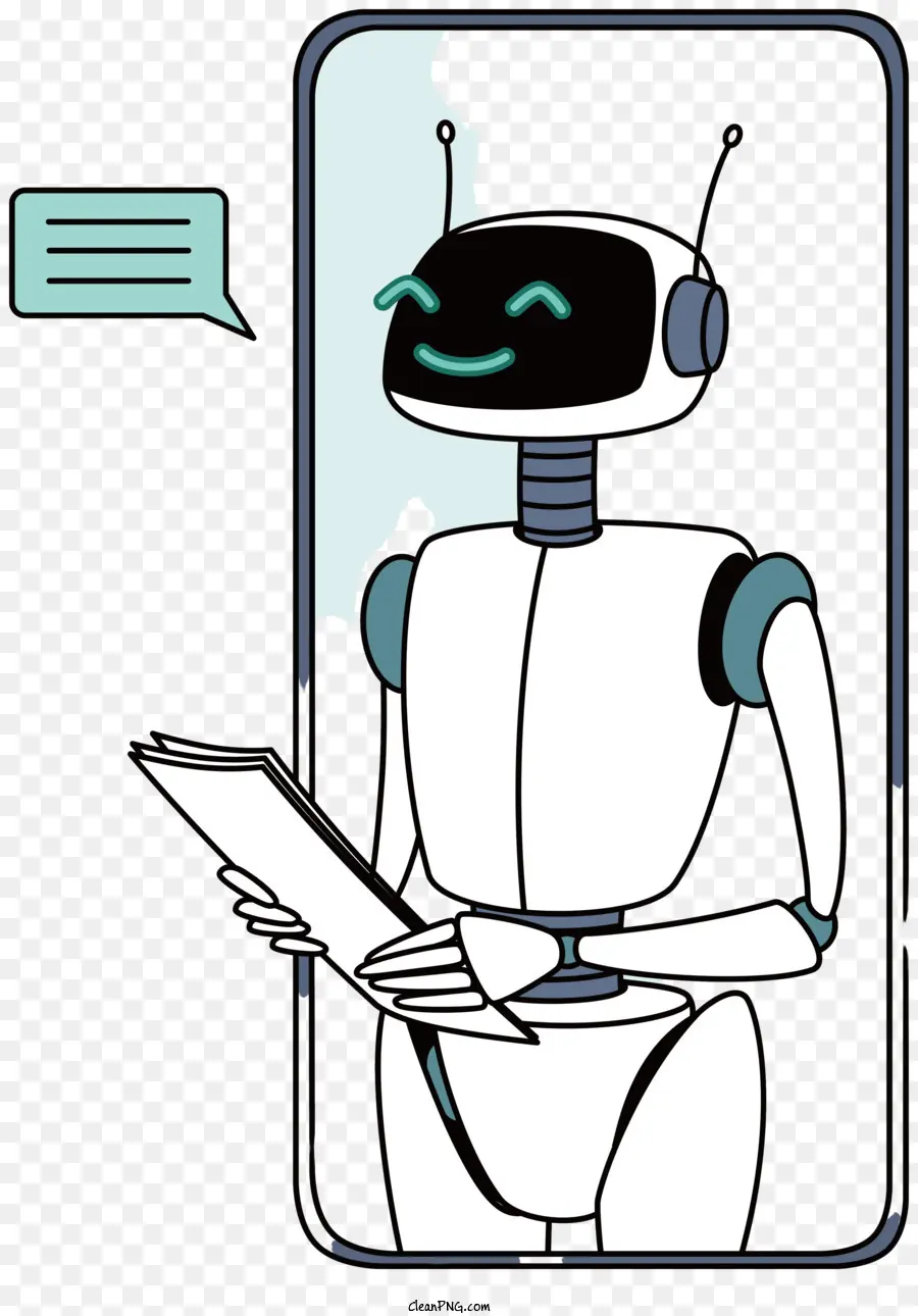 Robô Humanóide，Robô Feliz PNG