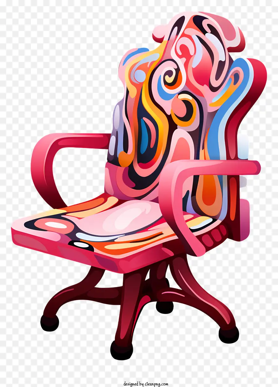 Cadeiras Cor De Rosa，Design Splatter PNG