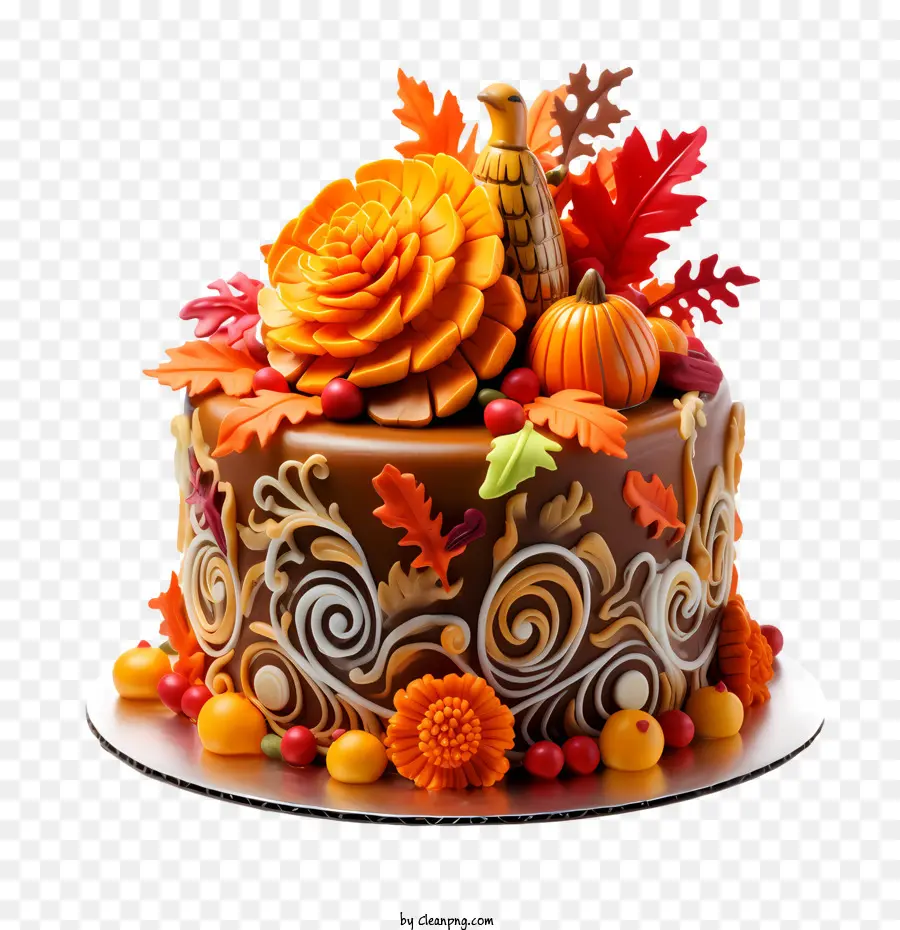 Bolo De Ação De Graças，Bolo De Halloween PNG