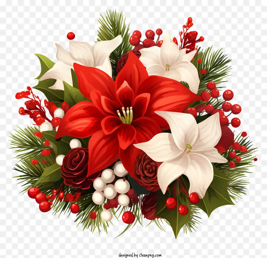 Arranjo Floral，Natal PNG
