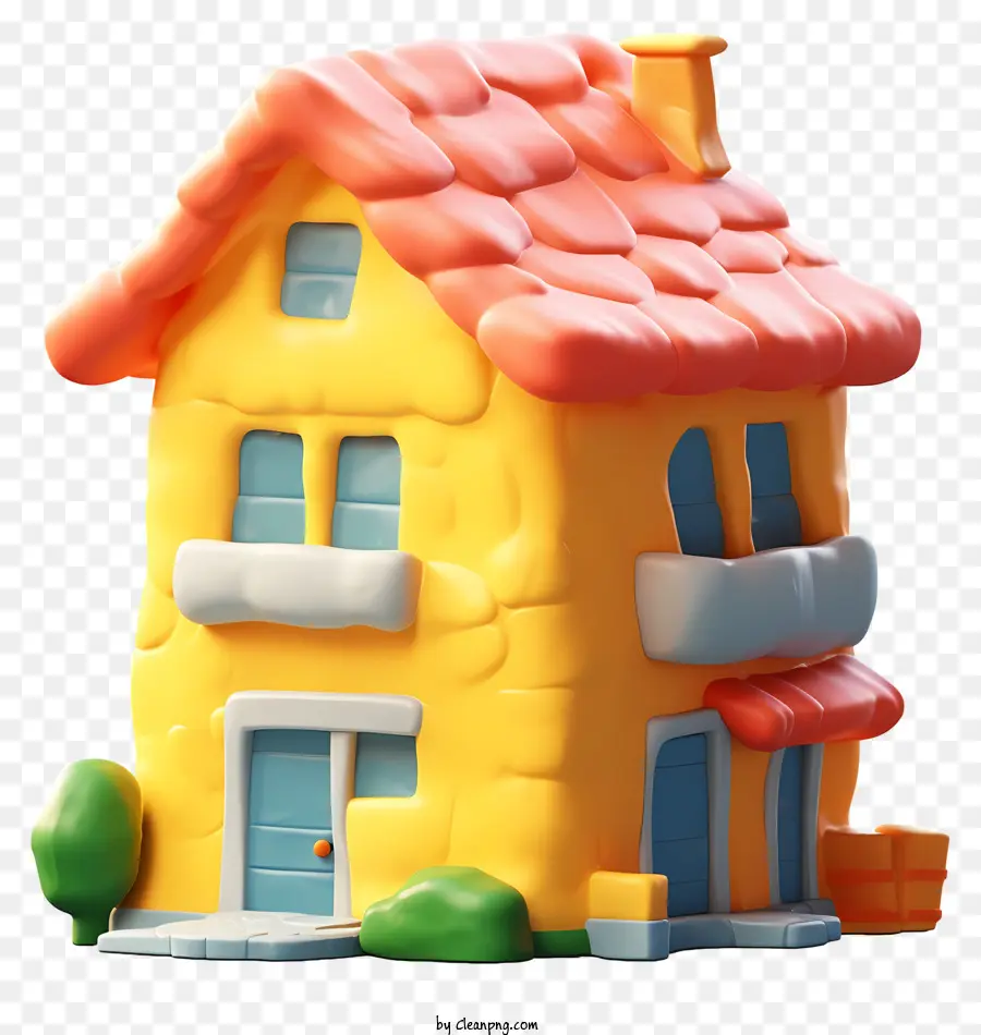 Cartoon Casa，Casa De Plástico PNG