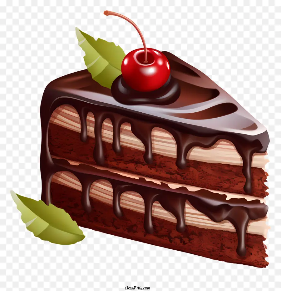 Bolo De Chocolate，Glacê De Chocolate PNG