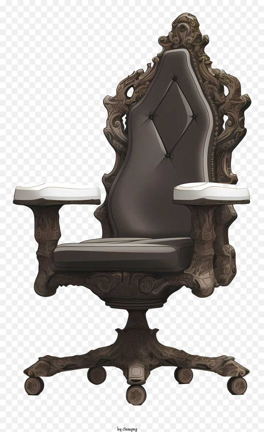 Cadeira De Estilo Gótico，Modelo 3d PNG