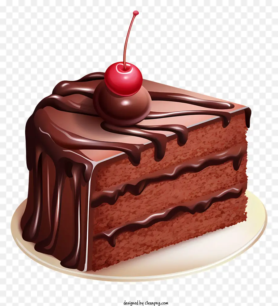 Bolo De Chocolate，Fatia De Bolo PNG