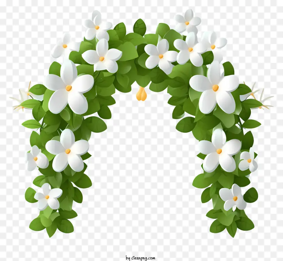 Arco Floral，Arco Branco PNG