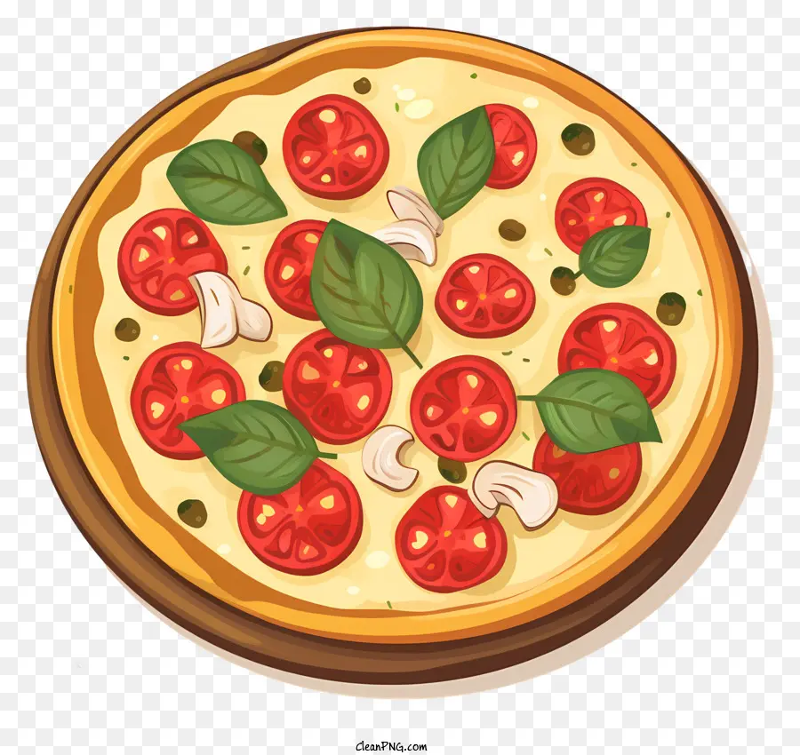 Pizza，Tomates PNG