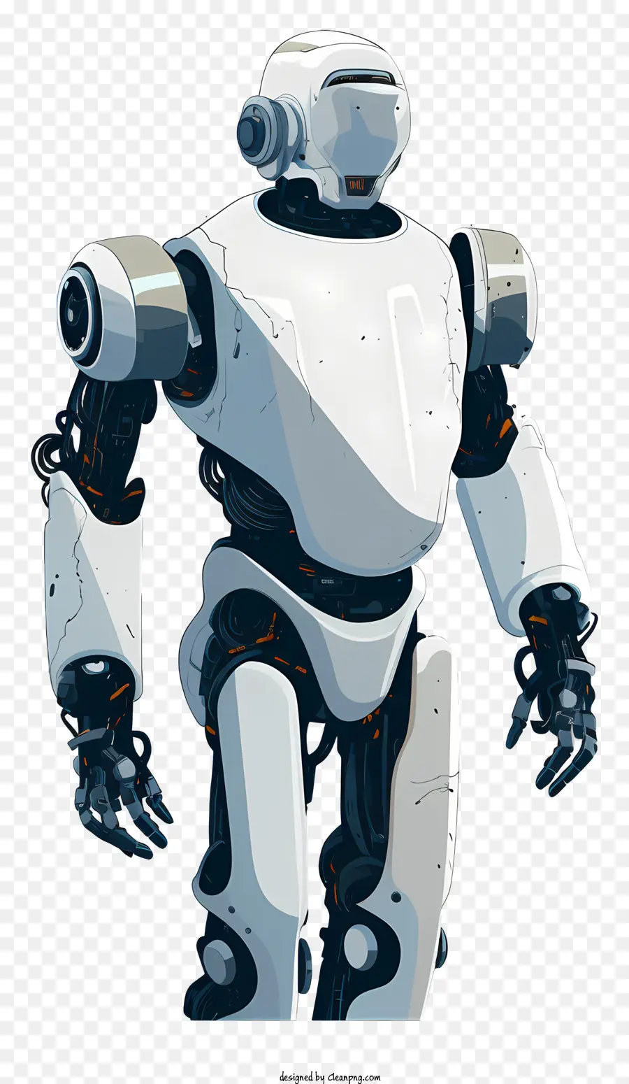 Branco Robô，Figura Humanóide PNG