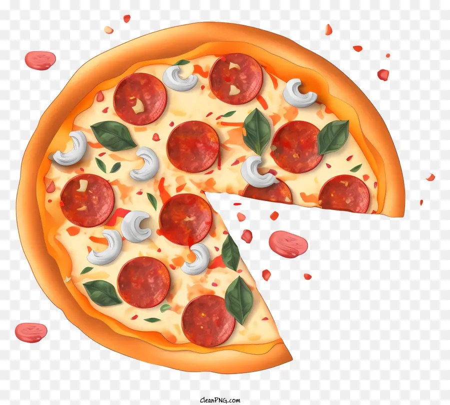 Pizza，Pepperoni PNG