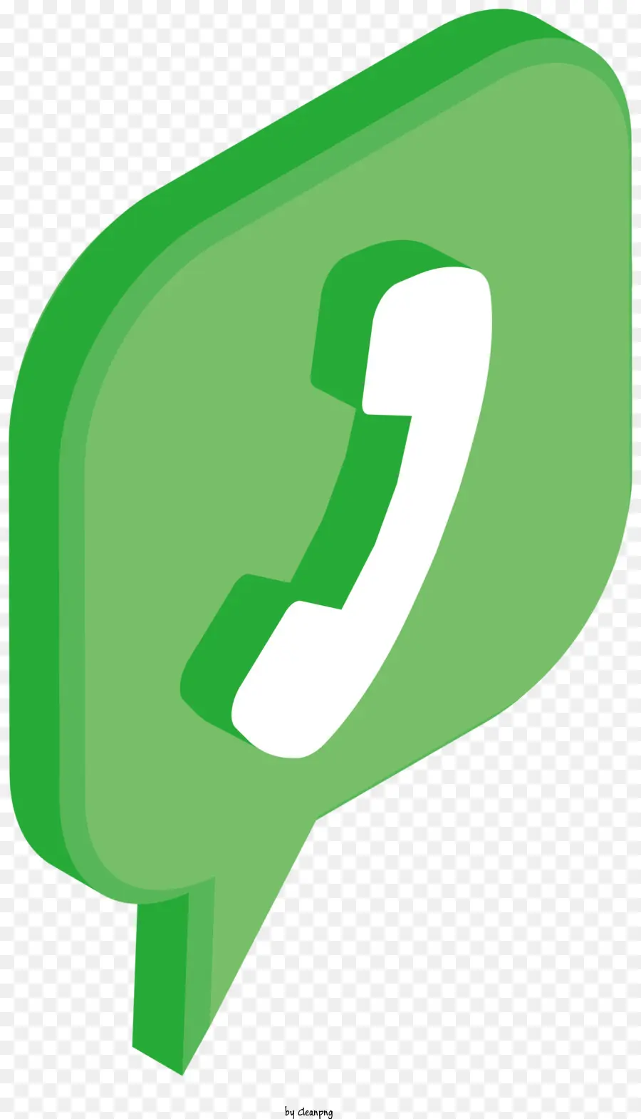 Bolha De Fala Verde，Mão Segurando Telefone PNG