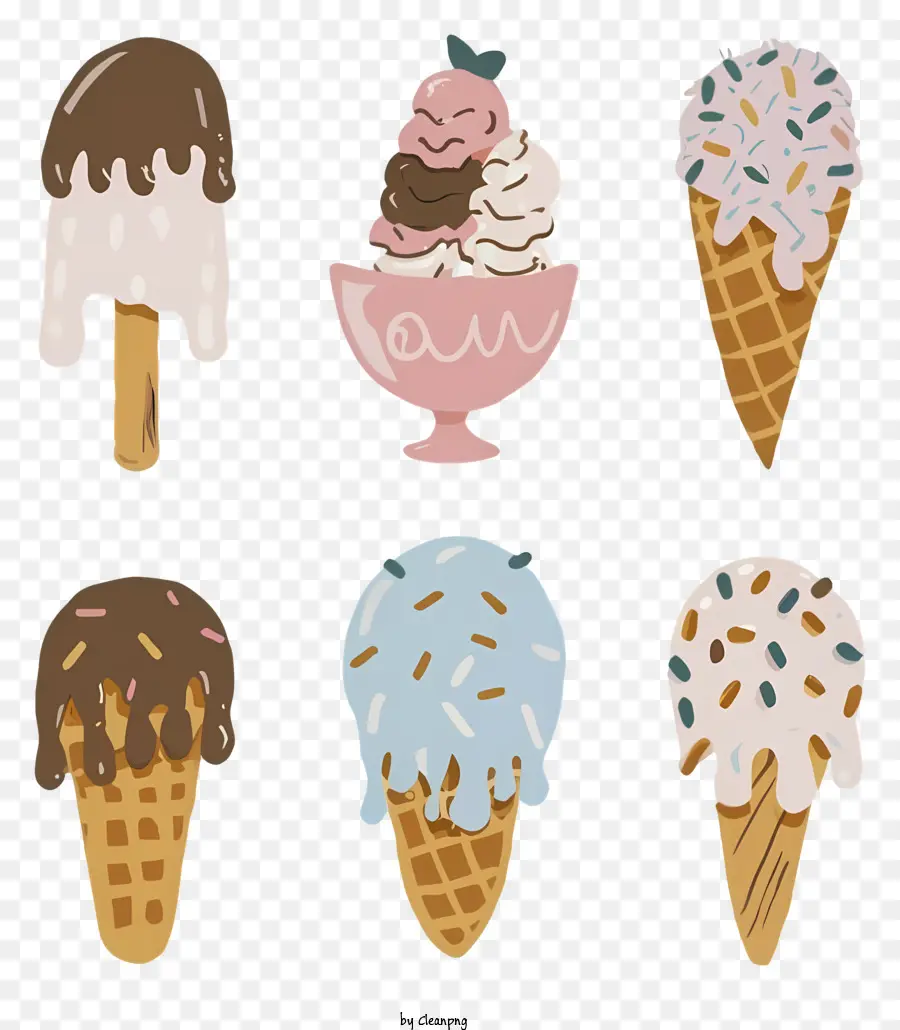 Cones De Sorvete，Chocolate Cone PNG