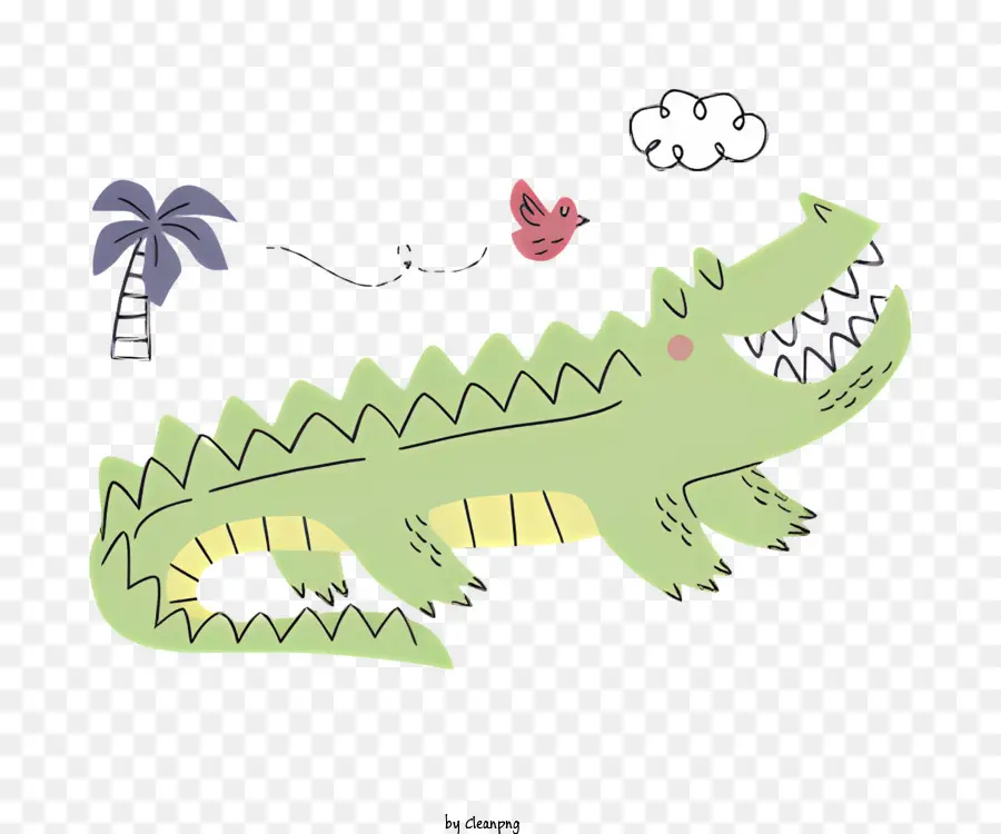 Crocodilo，Répteis PNG