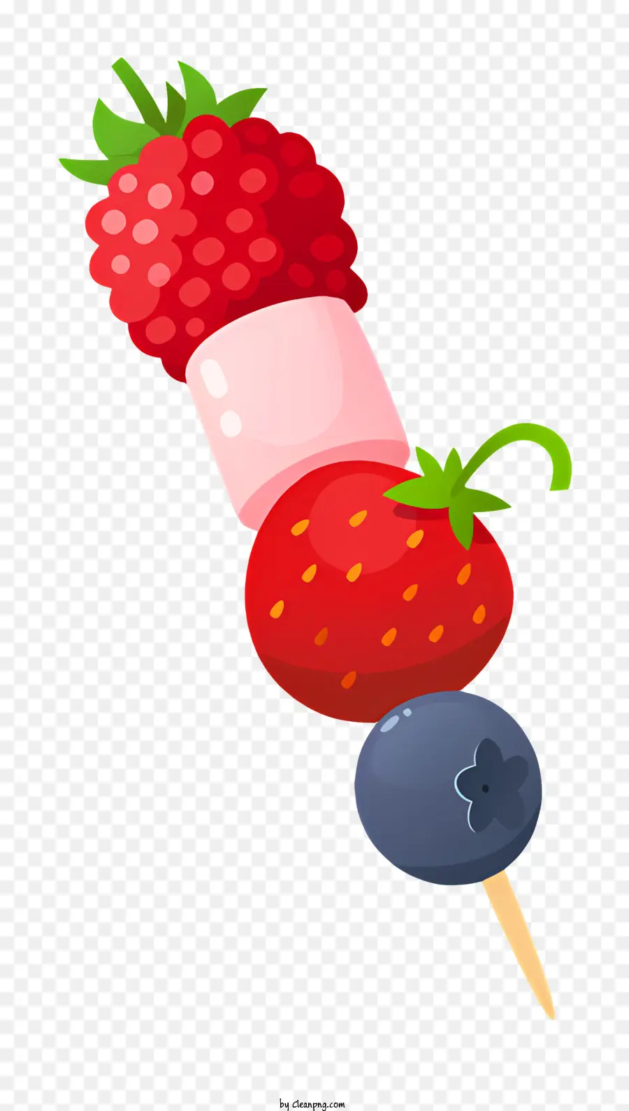 Espetadas De Fruta，Berry Skewer PNG