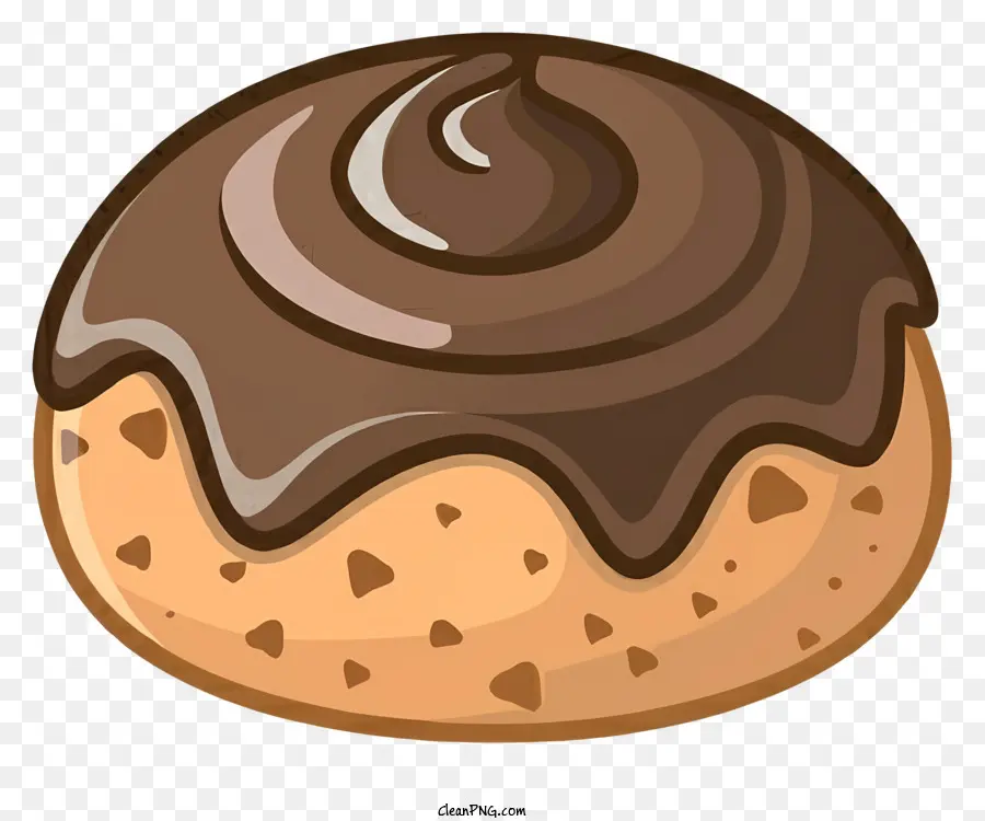 Donut De Chocolate，Icing PNG