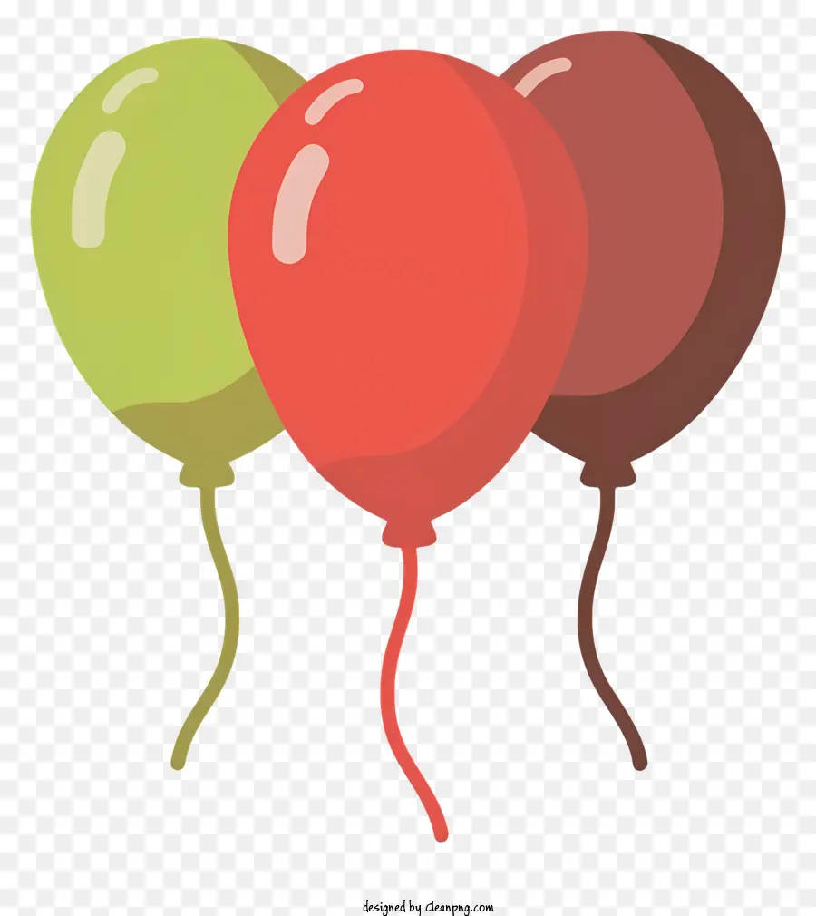 Balão Vermelho，Balão Verde PNG