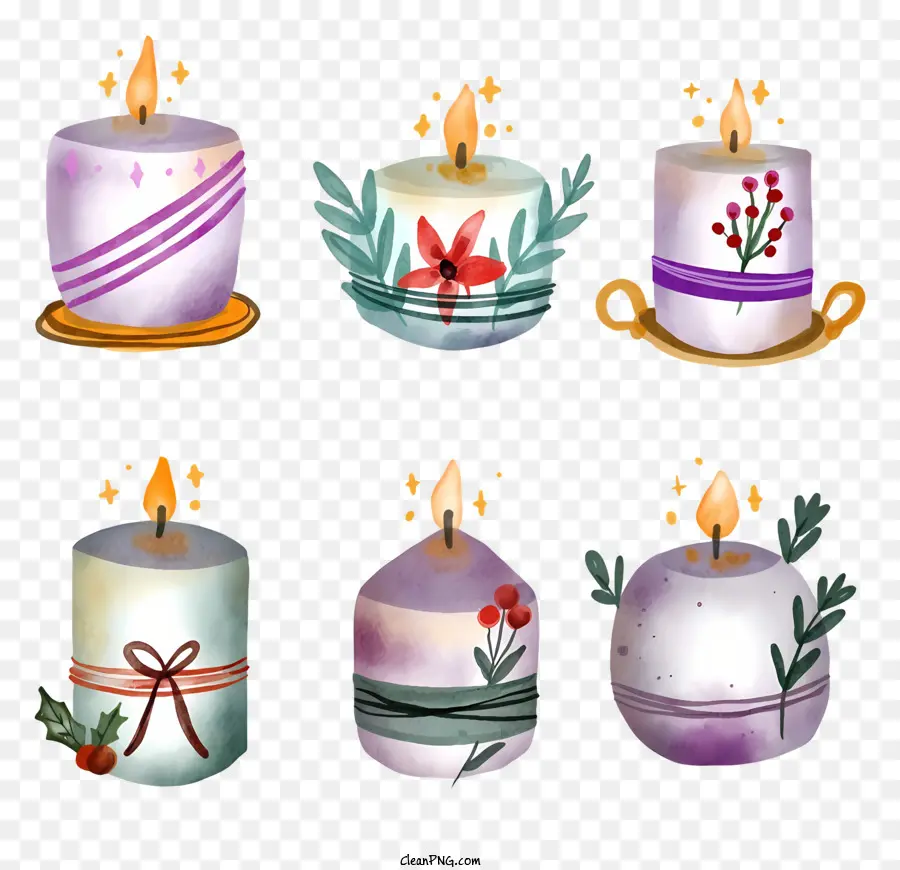 Cera De Velas，Velas Decoradas PNG