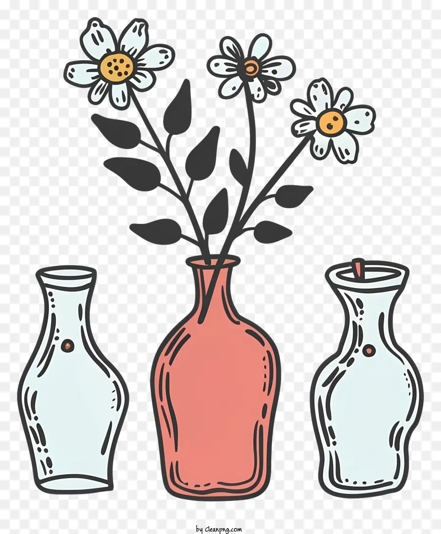 Vasos，Vasos Com Flores PNG