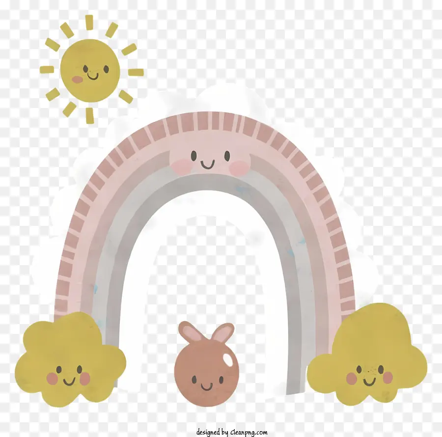 Arco íris，Sol PNG