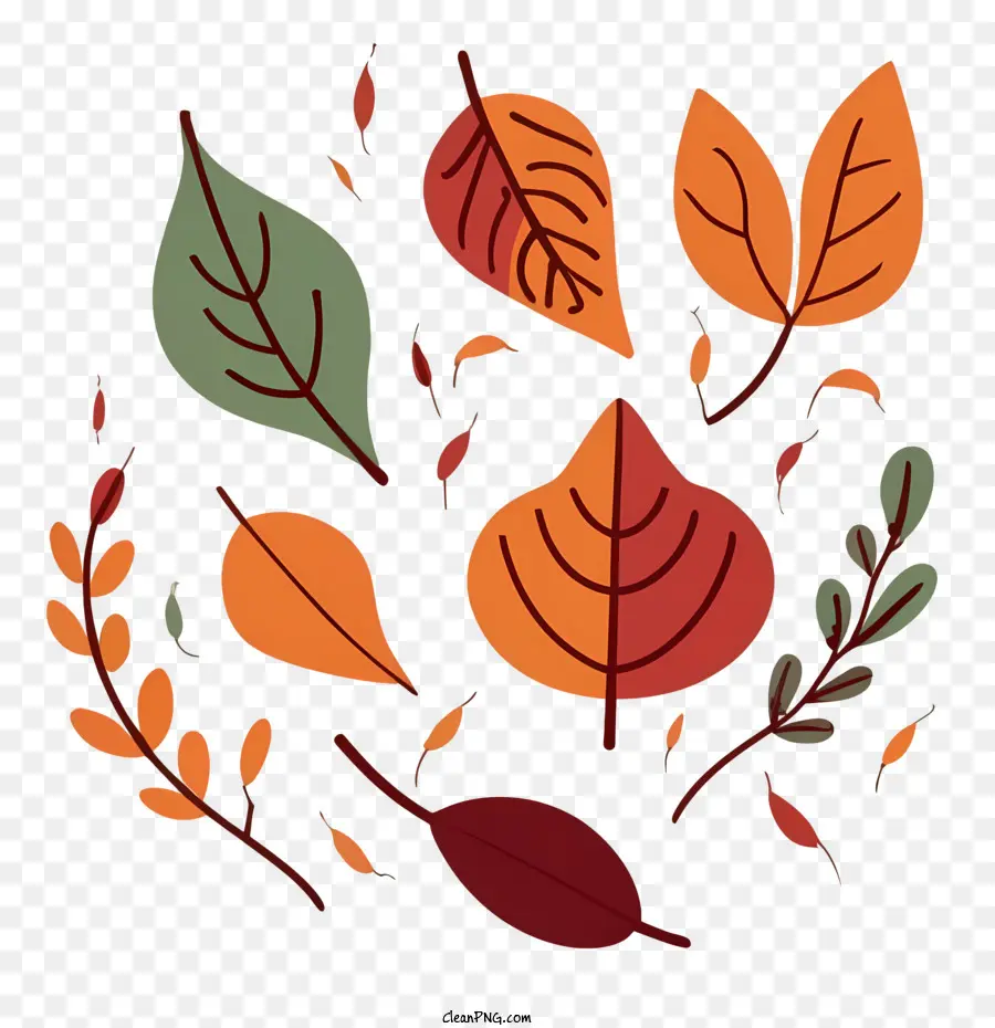 Autumn Leaves，Folhas De Outono PNG