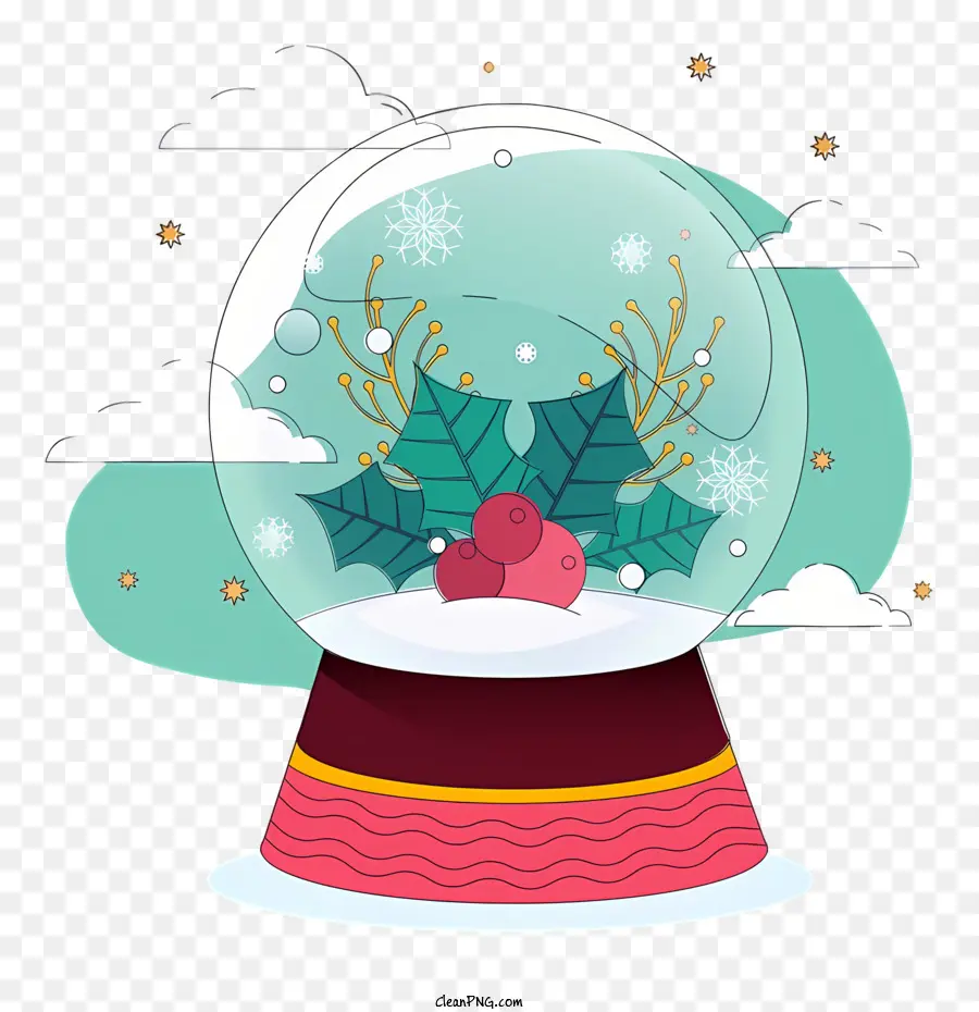 Globo De Neve，Holly Bush PNG