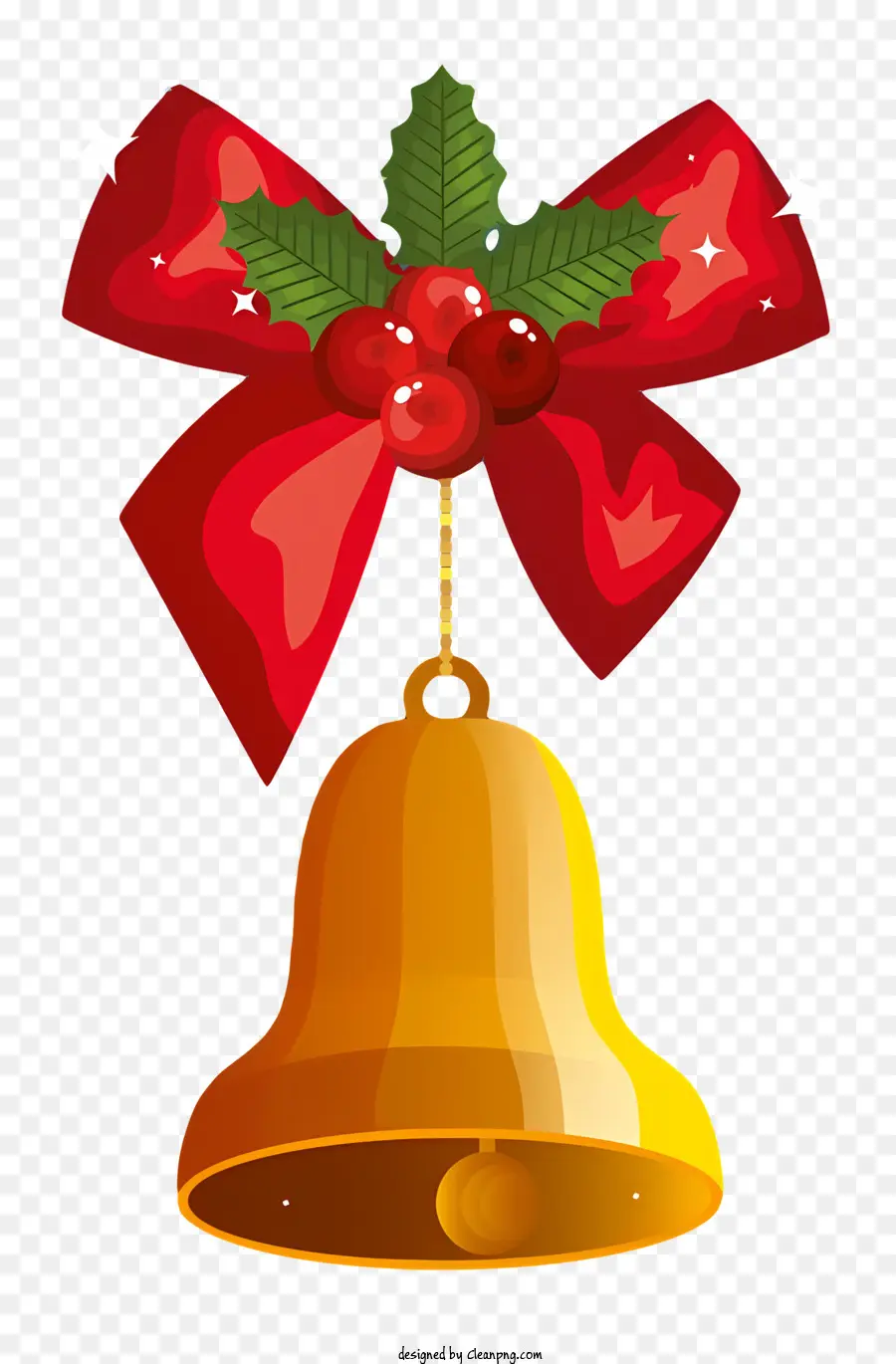 Sino De Natal，Ouro Bell PNG