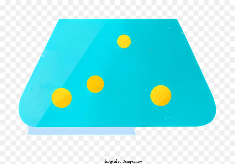 Copo De Vidro Azul，Gotículas Amarelas PNG