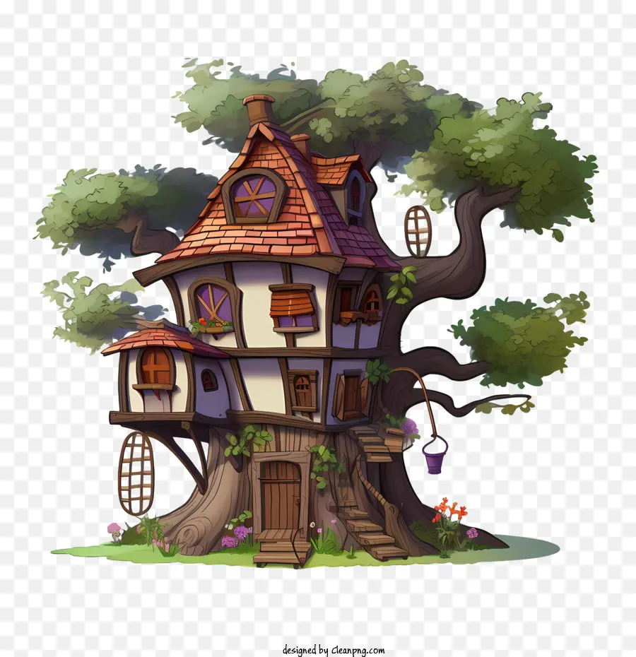 Casa Na árvore，Cartoon PNG