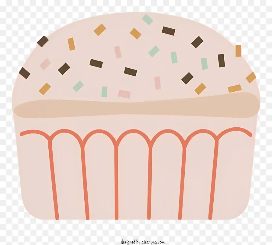 Cupcake，Glacê Rosa PNG