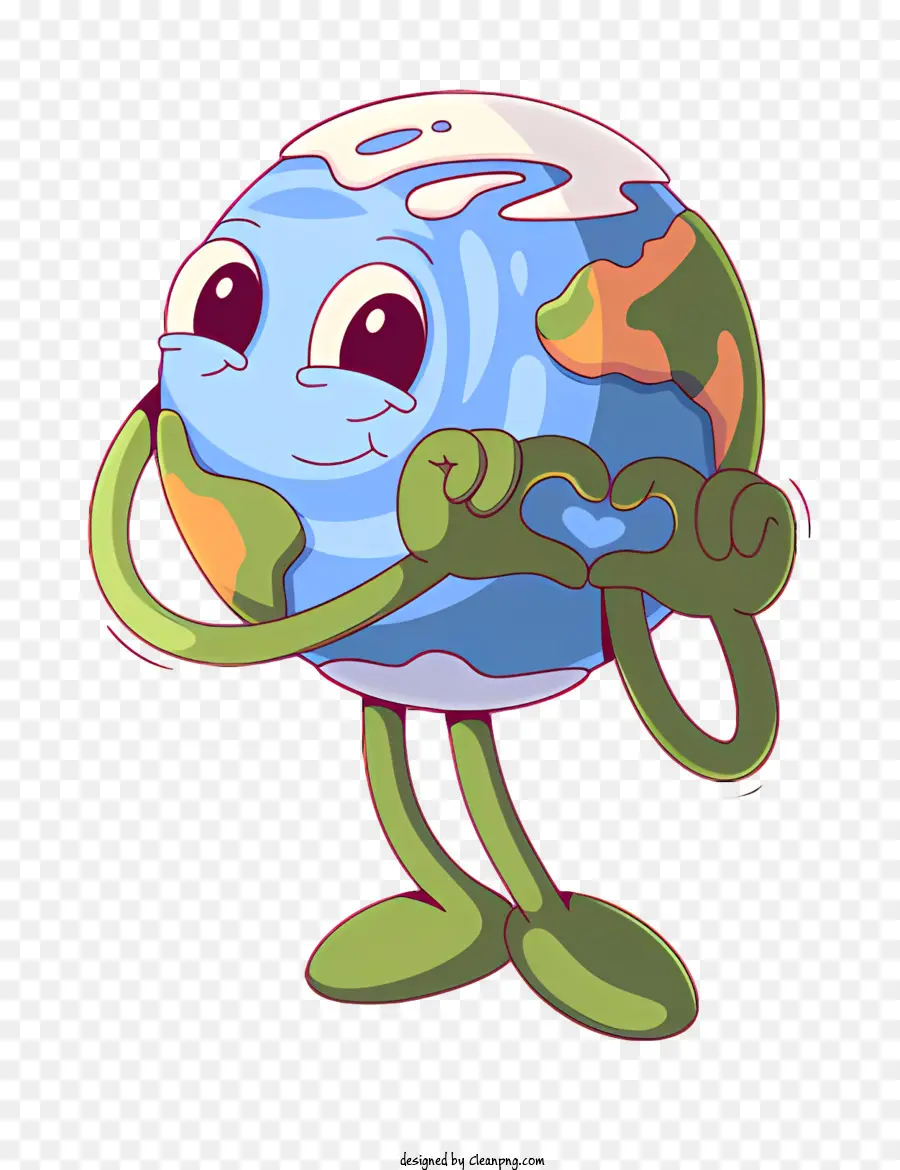 Cartoon Planeta，Planeta Com Um Rosto PNG