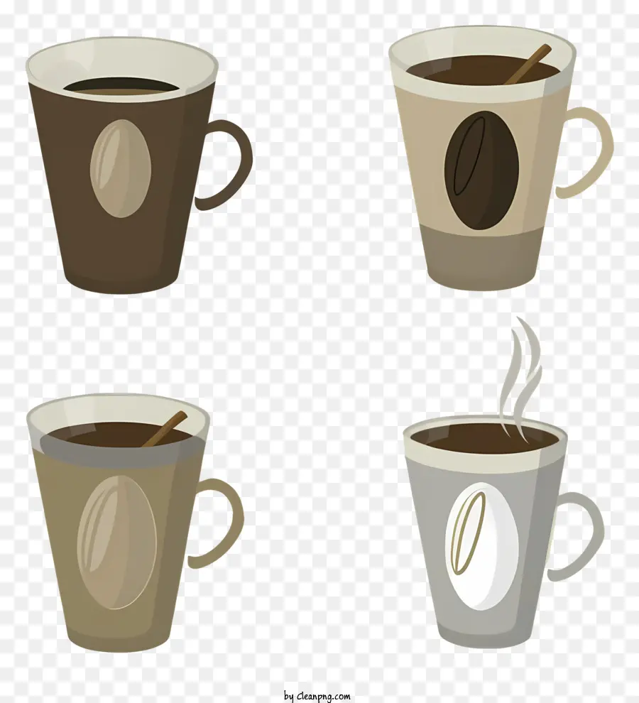 Copos De Café，Café Quente PNG