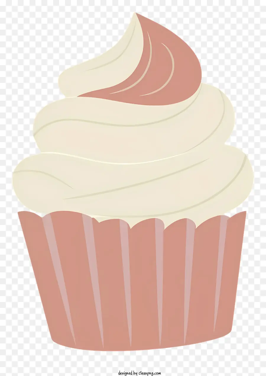 Cupcake，Glacê Rosa PNG